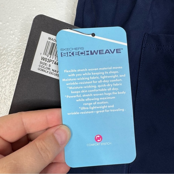 Skechers NWT GOwalk Excursion Pant II in Navy Size Small - Picture 6 of 6